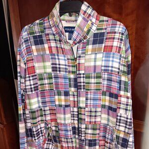 Vintage Polo Golf Jacket – 2000s Patch Print - Men's XL